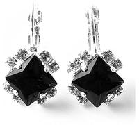 Orecchini Classici con Pietre preziose simulate Orecchini Quadrati con Diamanti Simulati con zirconi Quadrati Eleganti per Le Donne Practical And Attractive