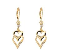 Orecchini classici da ragazza cristallo argento donne petite grandi zirconi orecchini piercing orecchini con perle d'argento, Taglia unica, Ziron, Nessuna pietra preziosa