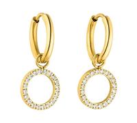 PURELEI® Orecchini Closed Glow (oro) - Orecchini donna in resistente acciaio inossidabile - Orecchini oro impermeabili da donna - Diametro 1,4 cm cm - Gioielli per un look personalizzato