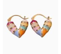 Orecchini colorati dell'amore, orecchini del vento del mare