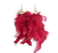 Orecchini colorati piumati design facile da usare leggeri pendenti pendenti gioielli ciondolo per le donne orecchini piumati colorati, Grande, come descritto, come descritto