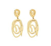 Orecchini con ciondoli a spirale geometrica in oro con cerchio a goccia con orecchini rotondi con ciondolo stile punk trendy minimalista accessori per gioielli da donna regali da donna