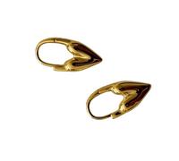 Orecchini con ciondolo a forma di cuore, alla moda, in acciaio inox, adatti per occasioni formali e informali da donna, One Size, come descritto, come descritto