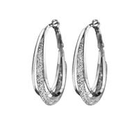 Orecchini con diamanti certificati Lymphvity Magnetotherapy Activity Hoop Acupuncture Earrings Fashion Jewelry orecchini a cerchio in argento 925 ragazza, Taglia unica, Ferro, Nessuna pietra preziosa
