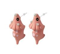Orecchini con Dinosauri orecchini animali bambina orecchini a forma di dinosauro 3d Dinosauro Orecchino Dinosauro Orecchini Morso Cartoon Dinosauro Orecchini Per Orecchini Argilla Polimerica (Rosa)