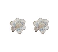Orecchini con fiori di perle, orecchini freschi e dolci, accessori delicati ed eleganti, adatti per il pendolarismo quotidiano e l'abbigliamento da dating femminile