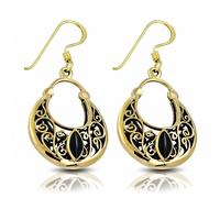 Orecchini Con Gancio a Forma Di Borsetta Spirale IN Br