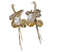 Orecchini con nappe a petali, adatti a più scenari, facili da indossare, alla moda e accattivanti, un accessorio indispensabile per il pendolarismo e la socializzazione delle donne