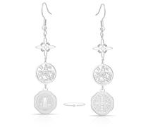 Orecchini Con Nodo Della Strega E Pentagramma Del Tetragrammatone Nodo Celtico Turchese Ciondolo Con Nome Di Dio Protezione Stregoneria Gioielli Pagani Per Donne