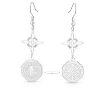 Orecchini Con Nodo Della Strega E Pentagramma Del Tetragrammatone Nodo Celtico Turchese Ciondolo Con Nome Di Dio Protezione Stregoneria Gioielli Pagani Per Donne