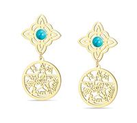 Orecchini Con Nodo Della Strega E Pentagramma Del Tetragrammatone Nodo Celtico Turchese Ciondolo Con Nome Di Dio Protezione Stregoneria Gioielli Pagani Per Donne