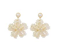 Orecchini con Perla Brillanti - a gota, lusso, tono fresco | 1 coppia | Per donne | Orecchini