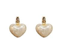 Orecchini con perline di cotone, orecchini a forma di cuore delicati in rame, accessori piccoli e dolci, adatti per feste studentesche, medicazioni quotidiane, incontri e donne mature leggere