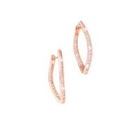 Orecchini con perline irregolari in oro rosa, orecchini in rame contorto, accessori versatili per il pendolarismo quotidiano e gli incontri, adatti per le donne