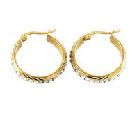 Orecchini con perline placcato oro,