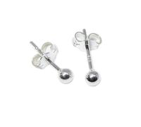 Orecchini con perno a sfera in argento sterling 3mm TINY, 925 x 1 paio di borchi