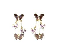 Orecchini con pietre preziose coordinate a forma di farfalla