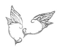 Orecchini con polsini per orecchie ad ala di farfalla, non penetranti, eleganti accessori per le orecchie per le donne, feste, banchetti, abbigliamento quotidiano, bigiotteria accattivante