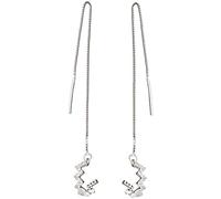 Orecchini con Polsino a Onda Orecchini con infilatore a Catena Lunga con Nodo Orecchini Pendenti a Goccia Orecchini con Nappa avvolgenteOrecchini con infilatore da Donna 1 Paio Convenient And Clever