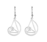 Orecchini con rapporto aureo per gli amanti della matematica Orecchini a spirale di Fibonacci Gioielli con numeri di Fibonacci Geometria sacra Regali di matematica per donne Architetto (A-argento)