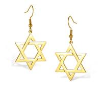 Orecchini con Stella di David con Stella Ebraica a Croce Orecchini a Goccia Acciaio Inossidabile Orecchini con Stella a Sei Punte Israeliane Gioielli di Hanukkah Ebraica
