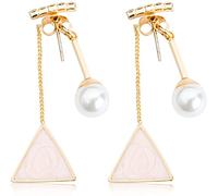 Orecchini con Una Parola Perla Orecchini Pendenti sul Retro Accessori per Donna Ragazza (Rosa) Practical And Professional