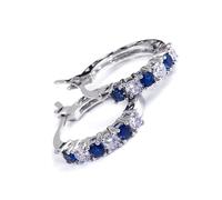 Orecchini con vivaci accenti di zirconia, orecchini alla moda con zirconi colorati, accessorio unico per gli appassionati di gioielli accessori per appuntamenti notturni, Misura unica, come descritto