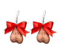 Orecchini creativi a forma di palla di Natale, divertenti orecchini a goccia, orecchini natalizi da donna, graziosi orecchini a sfera di Natale, ideali come regalo per donne e ragazze, Plastica