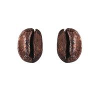 Orecchini creativi chicco di caffè orecchini per le donne uomini divertenti istico chicco di caffè marrone personalità accessori moda regali di compleanno