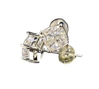 Orecchini cubici solitari di Lusso Orecchini da Donna Bianchi Timeless Styling Gioielli Classici Interi
