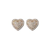 Orecchini Cuore Argento, Orecchini Diamante Donna, Cerchietto Orecchino Donna Brillantini Carino Vintage Zirconi Oorecchini Orecchino Senza Buco Pendenti Orecchio Cuore Grandi