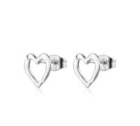 Orecchini Cuore Donna Sagapo Acciaio color Argento e Oro SMO21 SMO22 S'Agapo