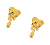 Orecchini cuore fondente minimalista moderno borchie in lega eleganti accessori moda per le donne orecchio fondente luce orecchio piccoli orecchini in lega elegante, One Size, Come descritto, come
