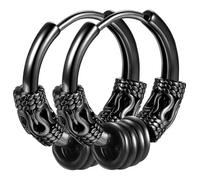 Orecchini da damigella d'onore, orecchini a cerchio in argento con cerchio per cartilagine da uomo, gioielli da matrimonio eleganti, 14MM, Acciaio inossidabile, Nessuna pietra preziosa
