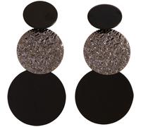 Orecchini da donna a disco tondo geometrici oro nappa per borchia design
