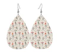 Orecchini da donna a forma di teschio d'amore, orecchini colorati in pelle a goccia per donne alla moda, orecchini a goccia gioielli
