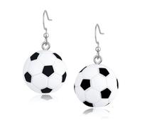Orecchini da donna a tema Coppa del Mondo di calcio, orecchini pendenti a goccia, graziosi orecchini a forma di fiocco 3D, per appassionati di sport della Coppa del Mondo USA 2026, accessori per gli