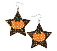 Orecchini da donna alla moda a forma di zucca di Halloween, orecchini pendenti celesti, gioielli a forma di stella per un versatile