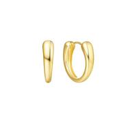 Orecchini da donna alla moda, stile boho, rotondi, in oro giallo, regalo migliore amica, compleanno, Oro giallo 14 carati, Nessuna pietra preziosa