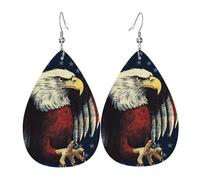 Orecchini Da Donna American Flag Eagle Ecopelle Orecchino Confortevoli Moda Orecchini In Pelle A Goccia, Per Valentine'S Day, Party, Carnevale