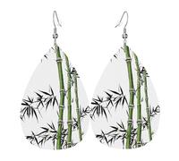 Orecchini Da Donna Bird Pattern Print Orecchino In Ecopelle Confortevoli Decorazioni Per Feste Orecchini In Pelle A Goccia, Per Valentine'S Day, Le Donne, Wedding