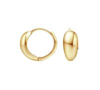 Orecchini da donna, cerchio, in oro giallo, per il compleanno, oro giallo 9 K, Senza Gemstone