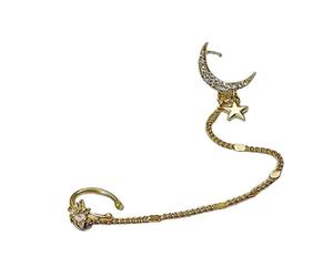 Orecchini da Donna con Catene per Polsini, Clip per Le Orecchie da Ragazza, Maniche per Le Orecchie, Orecchini per Polsini, Orecchini Pendenti, Clip per cartilagine a Spirale Attractive Design