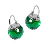 Orecchini da donna con cristalli austriaci, in argento Sterling 925, placcati in platino, orecchini pendenti con sfera di cristallo scintillante, ipoallergenici, gioielli unici e scintillanti, Piccolo