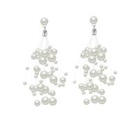 Orecchini da donna con nappa con cascata di perle, lunghi pendenti eleganti, regalo per compleanno e San Valentino, abbigliamento per feste e vacanze