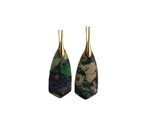 Orecchini da donna con pendente in pino imperatore di colore geometrico - Gioielli di moda unici for le donne(Greengoldhook)