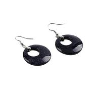 Orecchini Da Donna Con Pietre Preziose,Orecchini Pendenti Bluesand Naturale Con Pendente A Ciambella Orecchini Pendenti Con Gancio Orecchini Con Pietre Preziose Orecchini Di Cristallo Reiki Balance