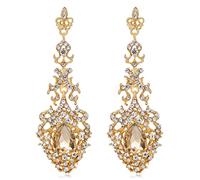 Orecchini da Donna con Strass Orecchini Pendenti Lunghi Gioielli da Sposa da Sposa Comodo e Pratico Clever Treatment