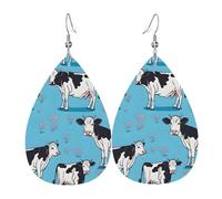 Orecchini Da Donna Cow Print Ecopelle Orecchino Classico Decorazioni Per Feste Goccia D'Acqua Orecchini, Per Carnevale, Le Donne, Valentine'S Day