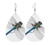 Orecchini Da Donna Cute Dragonfly Orecchino In Ecopelle Confortevoli Decorazioni Per Feste Goccia D'Acqua Orecchini, Per Wedding, Le Donne, Valentine'S Day
